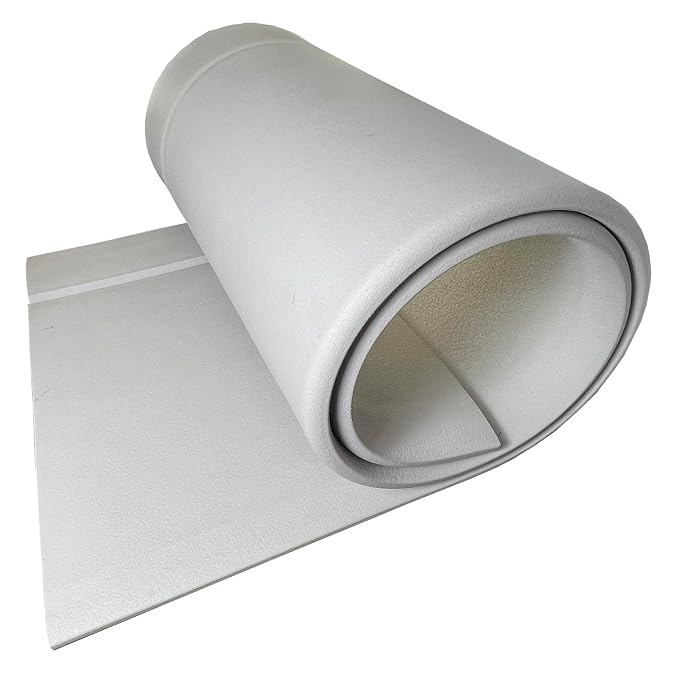 KidKusion Soft Seat Hearth Pad | Made in USA | Taupe | 90" x 14" | Fireplace and Hearth Protection