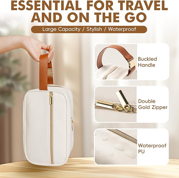 Breast Milk Cooler Travel Bag with 3 Ice Pack, Waterproof Breastmilk Cooler Storage Bag, Portable & Versatile Insulated Cooler Bag with Buckle Handle for Nursing Mom Daycare