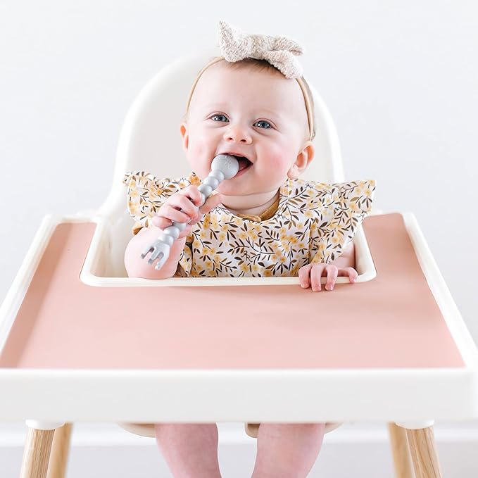 Ryan & Rose Cutie Tensils Baby Spoon and Fork (Rocket, 8 Pack)