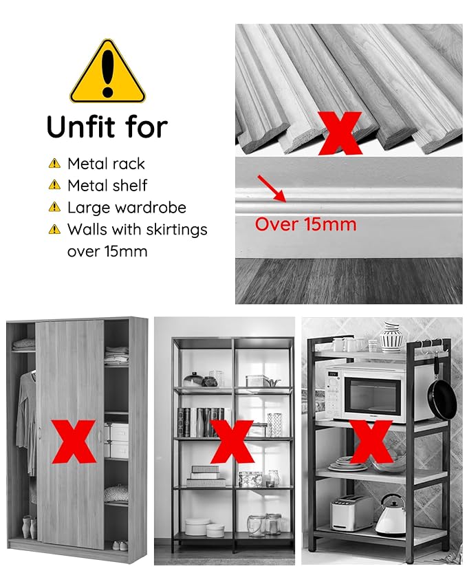 Furniture Wall Anchor Furniture Anchors for Baby Proofing 6 Sets Anti Tip Furniture Straps Wall Mount Bracket Safety Secure Cabinet Dresser Bookshelf, Keep Baby Child Pet Safety