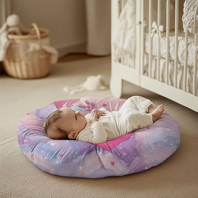 Pink Axolotl Nursing Pillow Cover for Breastfeeding Pillow Ultra Soft and Cozy Nursing Pillow Slipcovers,Nice Newborn Gift Best Choice for Mom or Baby Pillow Not Included