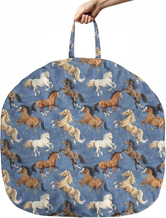 Printed Horse Nursing Pillow Cover for Breastfeeding Pillows Breastfeeding Pillow Slipcovers for Baby Boys & Girls Ultra Soft Infant Nursing Pillowcase for Newborn