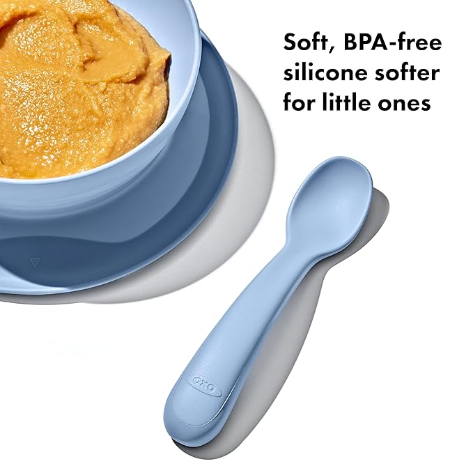 OXO Tot Silicone Spoons 2 Pack - Dusk and Opal