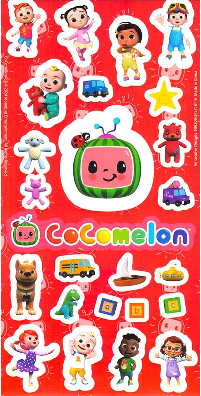 Cocomelon Jigsaw Puzzle Set - Bundle with 5 Wooden Puzzles for Toddlers Plus Stickers and More | Cocomelon Playtime Learning Activities for Kids