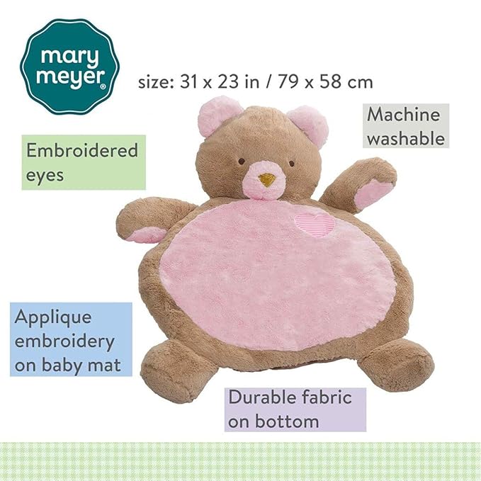 Mary Meyer Bestever Baby Mat, Pink Bear