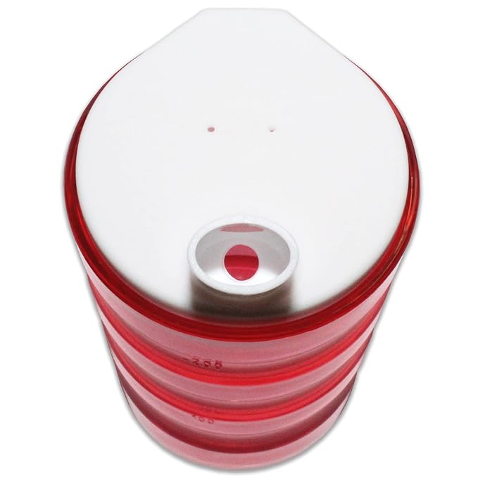 Rehabilitation Advantage 8oz Long Spout Feeding Cup, Red, Set of 2