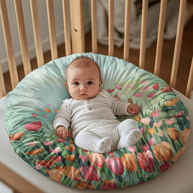 Artistic Cat Nursing Pillow Cover Breathable Breastfeeding Pillow Slipcover Fits Nursing Pillow Super Soft Snug Positioners for Baby Boy Baby Girl Support for Breastfeeding Bottle Feeding