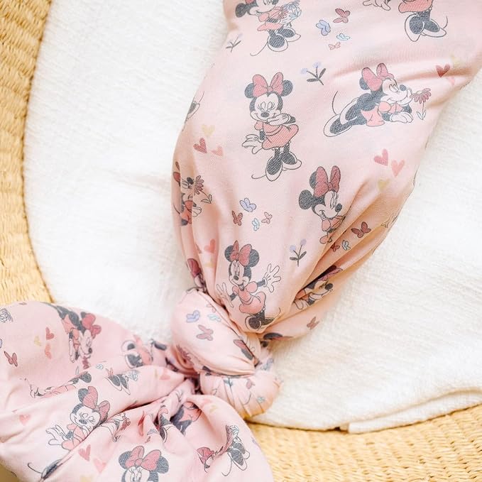 Copper Pearl Large Premium Knit Baby Swaddle Receiving Blanket Minnie Mouse