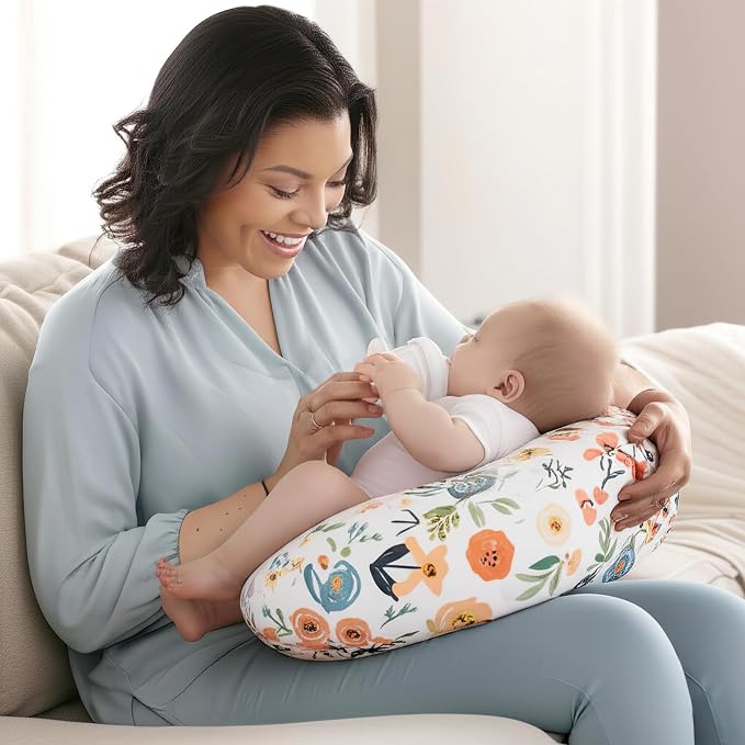 Nursing Pillow Cover,Breastfeeding Pillow Covers for Mom, Easy Clean Cover, ONLY Cover Without Pillow (Dinosaur Cover)