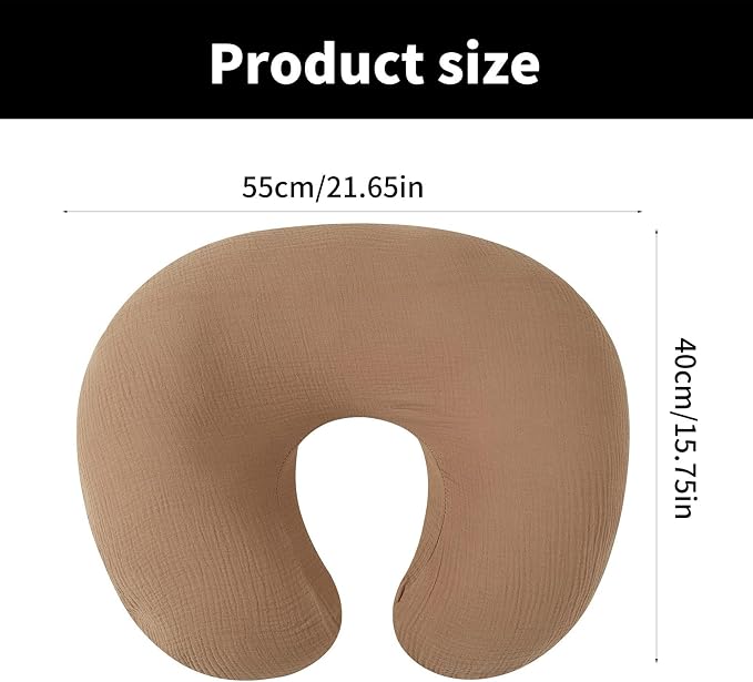 2pcs/Set Removable Baby Feeding Pillow Case Newborns Breastfeeding Cushion Covers Detachable Sleeve for Boys Girls