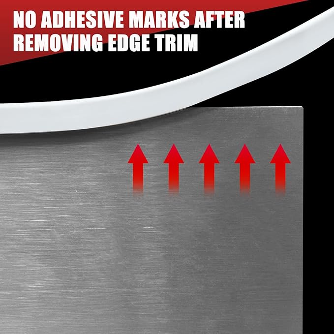 Rubber Edge Trim, Flexible Baby Proof Edge Trim for Sharp Edge, 1/4" U Channel Edge Protector, Self-Adhesive Edge Guards for Plywood, Glass, Flexi-Glass, 20Ft, White, Silicone Material