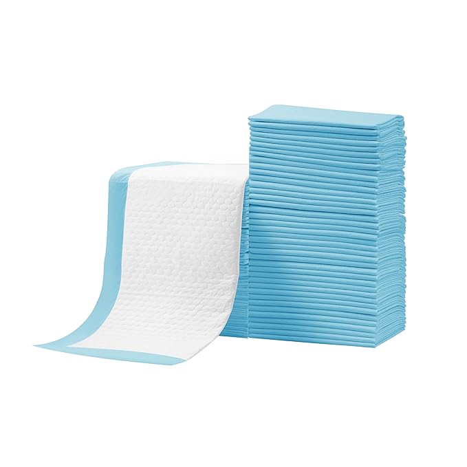 Baby Disposable Changing Pad, 100Pack Soft Waterproof Mat, Portable Diaper Changing Table & Mat, Leak-Proof Breathable Underpads Mattress Play Pad Sheet Protector(13'' 18'')