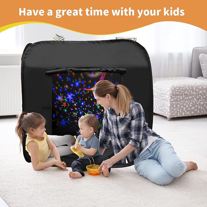 Sensory Tent for Kids 39.4 * 39.4 * 39.4 in - Portable Pop-up Play Tent for Calming Down & Improving Focus - Ideal for Children with Autism, ADHD, & Sensory Processing Disorder (SPD)