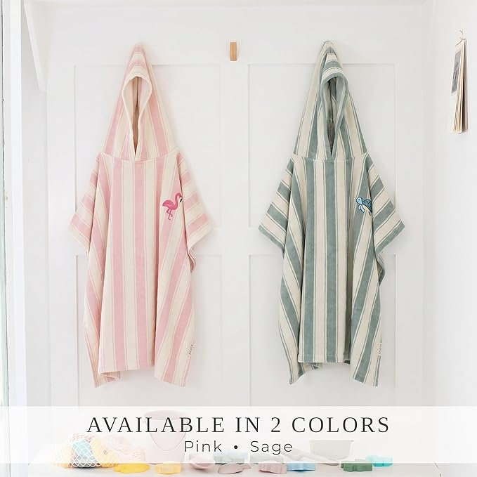 ZICOTO Stylish Hooded Beach Towel for Kids - Extra Soft and Fast Drying Poncho for Toddlers 3-6 Years is Made of Premium Cotton - Perfect Cover Up for Beach Days or Pool and Bath Time Adventures