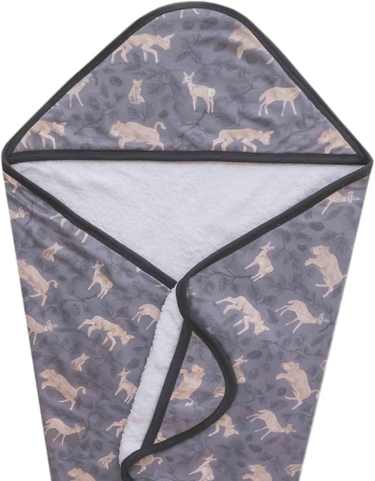 Copper Pearl Hooded Bath Towels Premium Knit/Terry Cloth Baby Towels with Hood, Pockets, and Cool Designs - Great to Gift and Make Bath Time Fun - Baby Bath Towel, Timber