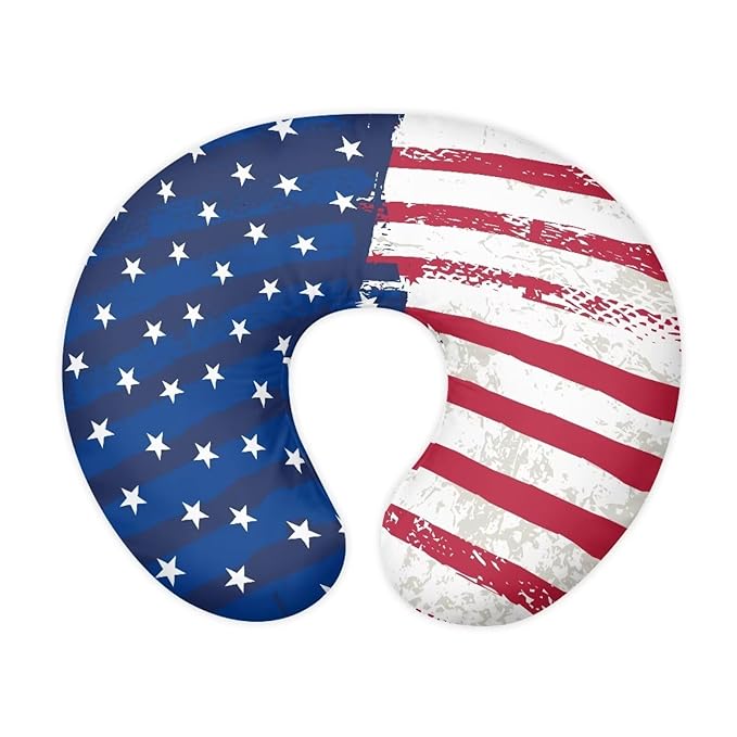 USA Flag Breastfeeding Pillow Cover Breastfeeding Nursing Pillow Slipcovers Super Soft Stretchy Replaceable Pillow Cover Slipcover