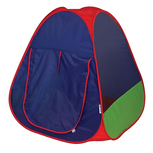 Pacific Play Tents Primary Pop-up Tent (60610) - Indoor/Outdoor Pop-up Playhouse for Toddler & Kids Easy Setup