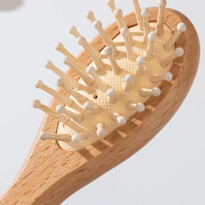 Personalized Baby Brush Set, Custom Wooden Baby Brushes For Newborns And Infants, Soft Bristles, Toddler Hair Care Kit, Cradle Cap Brush, Baby Shower Keepsake Gift For Girls And Boys