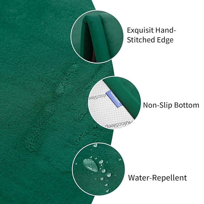 Baby Play Mat for Floor,1.3" Thick Memory foam Tummy Time Mat for Toddlers,Infants,kids,Water-Repellent Soft Nursery Rug ,71"×79" Extra Large Non Slip for Crawling&Yoga,Tatami Style for Living Room(Dark Green)