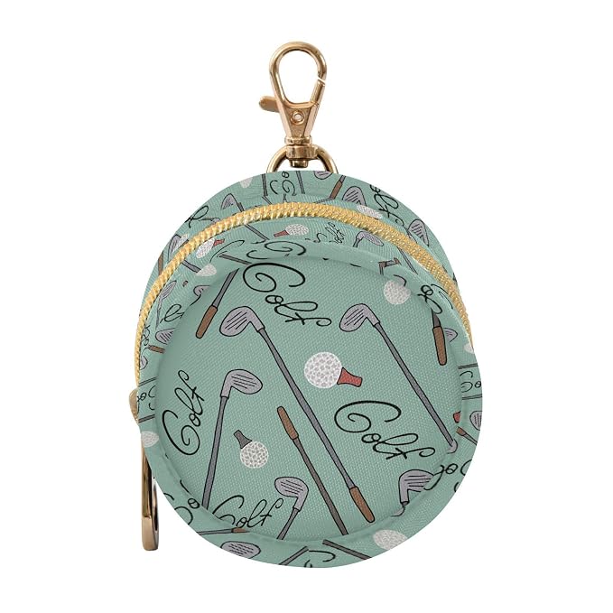 Golf Teal Print Pacifier Holder Case with Clip Paci Holder Pacifier Storage Case Container Portable for Diaper Bag Newborn Girl Boy Essentials