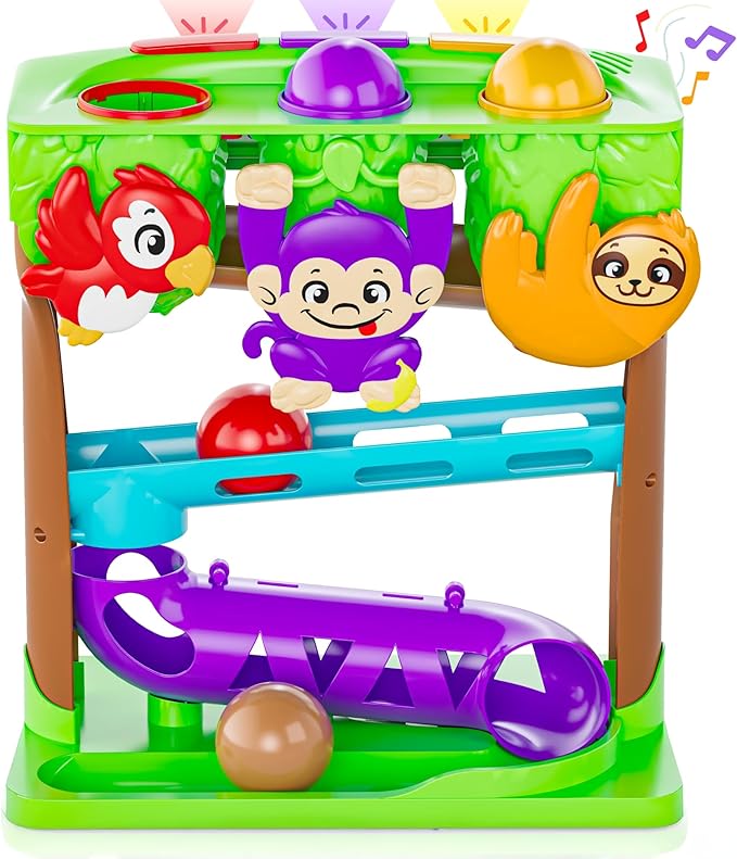 Move2Play, 30+ Jungle-Jammin??Songs & Phrases | 30+ Fin-Tastic Songs & Phrases | Baby & Toddler Musical Toy | First Birthday Present for 1+ Year Old | Ages 6-24 Months | Boy & Girl