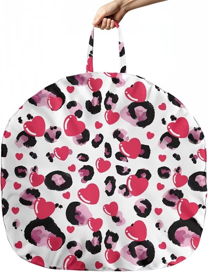 Pink Heat Leopard Nursing Pillow Cover Case Plush Breathable Breastfeeding Pillow Slipcover Fits Nursing Pillow Super Soft Snug Positioners for Baby Boy Baby Girl Feeding Cushion Cover
