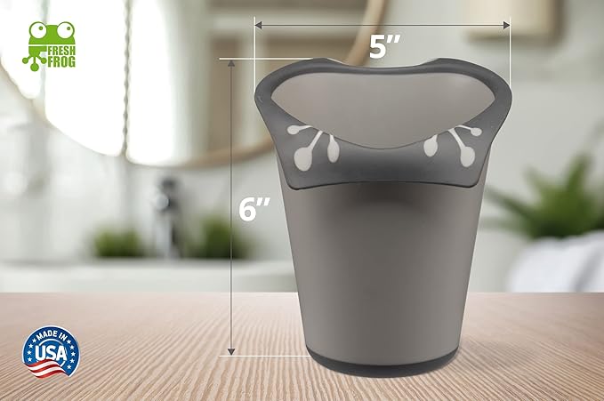 Plastic Bath Cup (800ml, 27 fl Ounce) Waterfall Rinser, Made in USA (Grey)