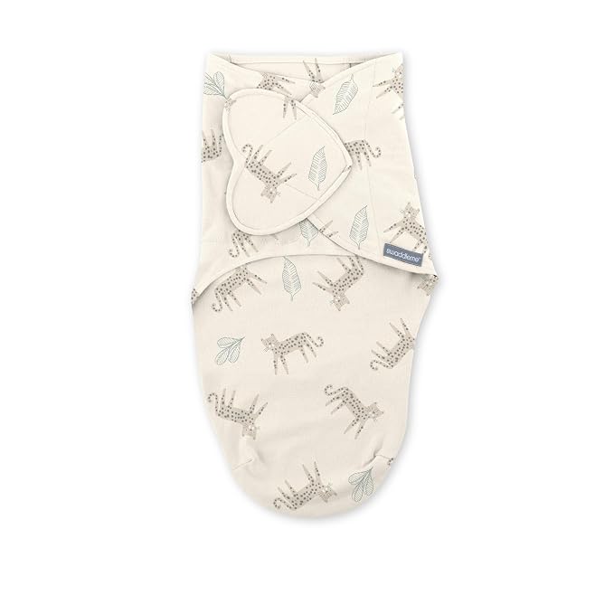 SwaddleMe by Ingenuity Monogram Collection Baby Swaddle, 100% Cotton, Improves Sleep & Calms Startle Reflex, 0-3 Months, Pocket Fold Design for Easy Changes, 1.0 TOG, 3-Pack - Born Free