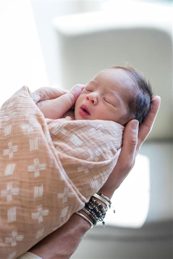 Crane Baby 100% Cotton Muslin Swaddle Blankets, Ezra Woodland Animal, Baby Swaddle Blanket, Set of 2, 47" x 47", Swaddles for Newborns, Baby Muslin Swaddle Blanket, Swaddle Blankets for Boys & Girls