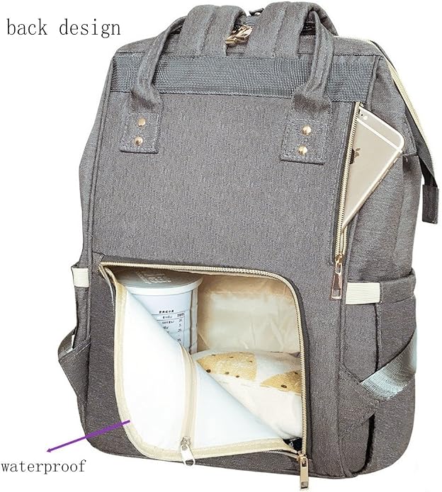 Land diaper bag multi-function waterproof travel backpack nappy bags insulated compartment pockets wipes pocket