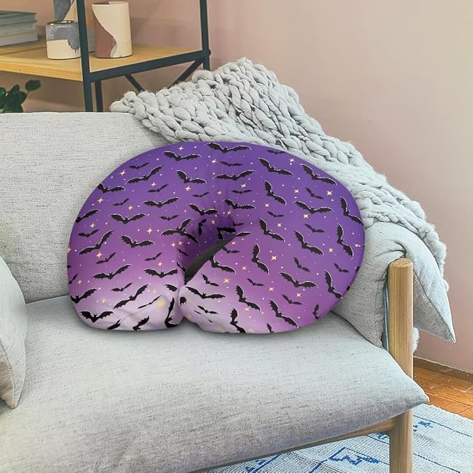 Halloween Bat Boys Nursing Pillow Covers Soft and Breathable Breastfeeding Pillow Cover for Baby Girls Breastfeeding Pillow Slipcover for 0-24 Months Infant Baby