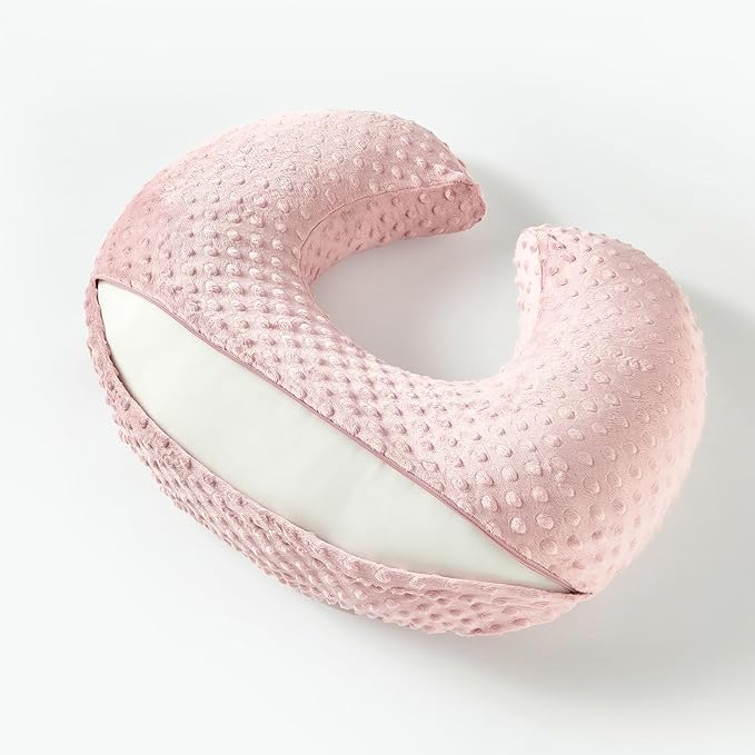 Nursing Pillow for Breastfeeding and Bottle Feeding More Support for Mom and Baby,Soft Newborn Nursing Baby Pillowï¼?Machine Washable (Sepia Rose)