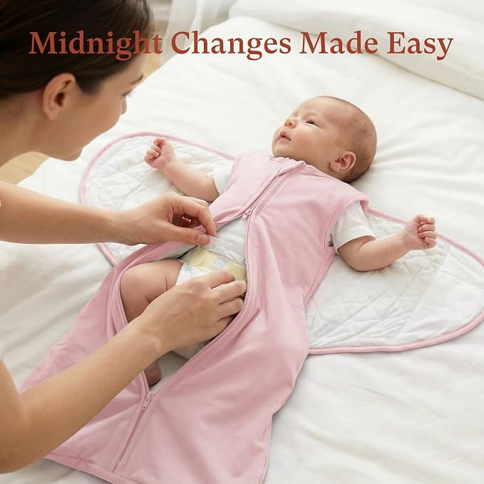 1.0 TOG Swaddle Sleep Sack, Adjustable Wearable Blanket for Babies 6-15 Months, Perfect for New Moms, Medium