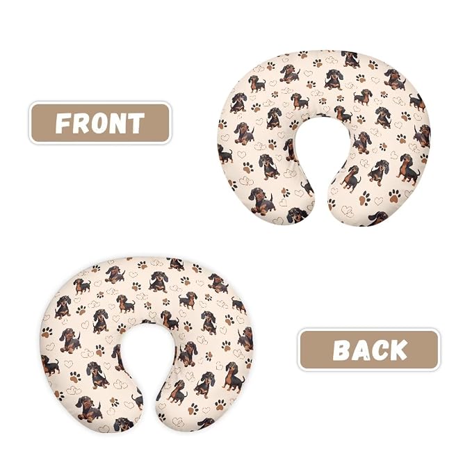 Dogs Washable Feeding Pillow Case for Baby Boys Girls Skin-Friendly Comfortable Fabric Nursing Pillow Support Cover for Nursery Room Sofa Decor