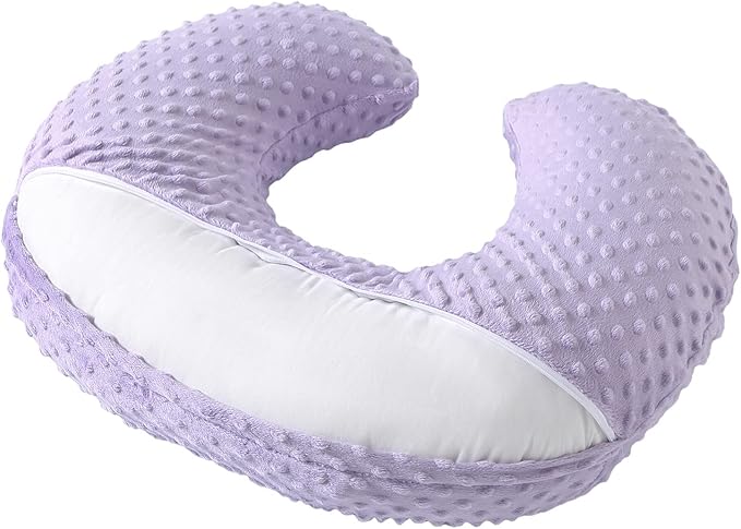 Pillowcase for Nursing Pillow and Positioner for Breastfeeding and Bottle Feeding, Propping Baby, Tummy Time, Baby Sitting Support, Awake-Time Support, Pillow Cover Only (Orchid)