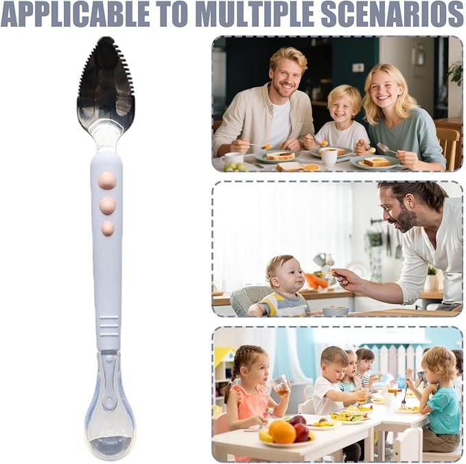 Kids spoons comfort grip kitchen gadgets, Kitchen spoons kids utensils for fruit puree food ice cream home apartment school restaurant travel camping picnic, Durable practical accessory