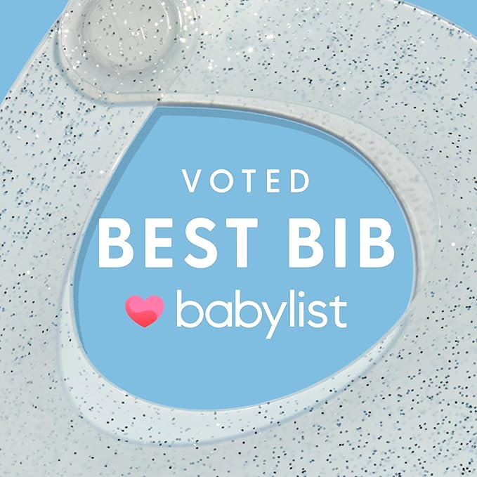 Magnetic Silicone Baby Bib ??Waterproof, Dishwasher Safe, BPA Free Food-Grade, Feeding Bib for Infants and Toddlers
