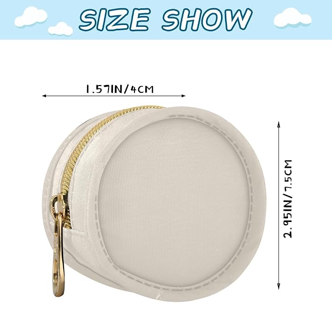 Beige Pacifier Holder Case Newborn Pacifier Storage Pouch for Boys Girls Easy Attach to Diaper Bag Portable Baby Essentials Container