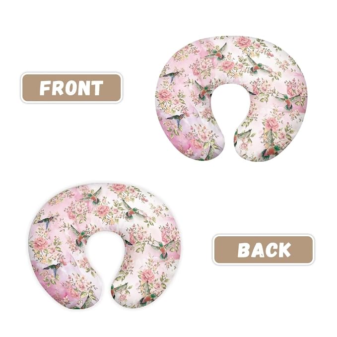 Hummingbird Breast Feeding Nursing Pillow Cover Slipcover Washable Skin-Friendly Pillowcase Baby Nursing Pillow Support Cover for Girls and Boys