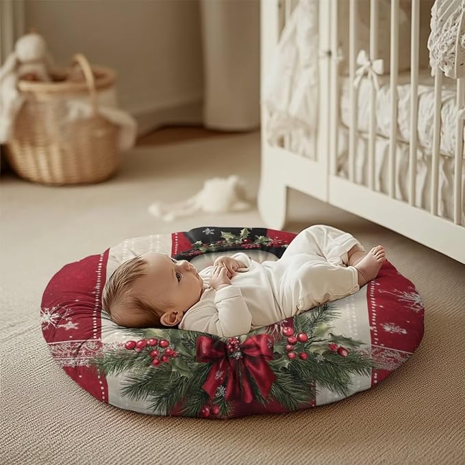Snowman Nursing Pillow Cover Floral Neutral Breastfeeding Pillow Cover Fits 26in*24in Nursing Pillow for Baby Boy Girl,Neutral Baby Nursing Pillow Cover Pillow Not Included