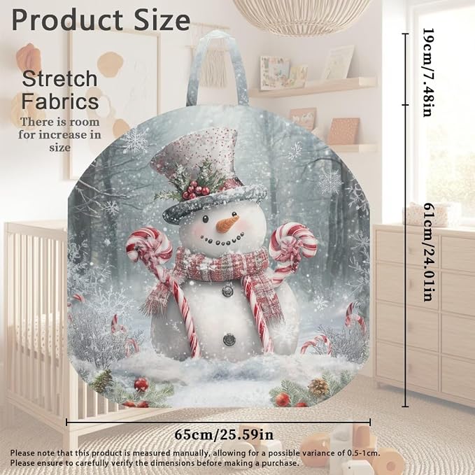 Snowman Pillow Covers for Breastfeeding Pillow Soft and Stretchy Breastfeeding Pillow Covers for Breastfeeding Mom,Cozy Nursing Slipcover for Boys and Girls Pillowcase