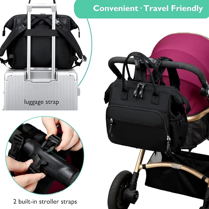 LORADI Large Diaper Bag Tote, Hospital Bag, Baby Shower Gifts
