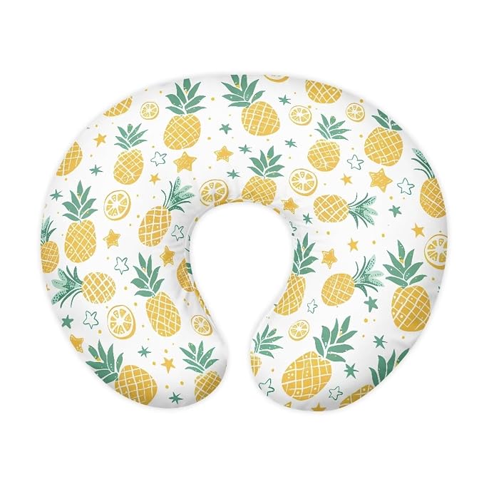 Pineapple Nursing Pillow Covers for Breastfeeding Pillow, Cozy Nursing Slipcover Breastfeeding Pillow Covers for Breastfeeding Mom