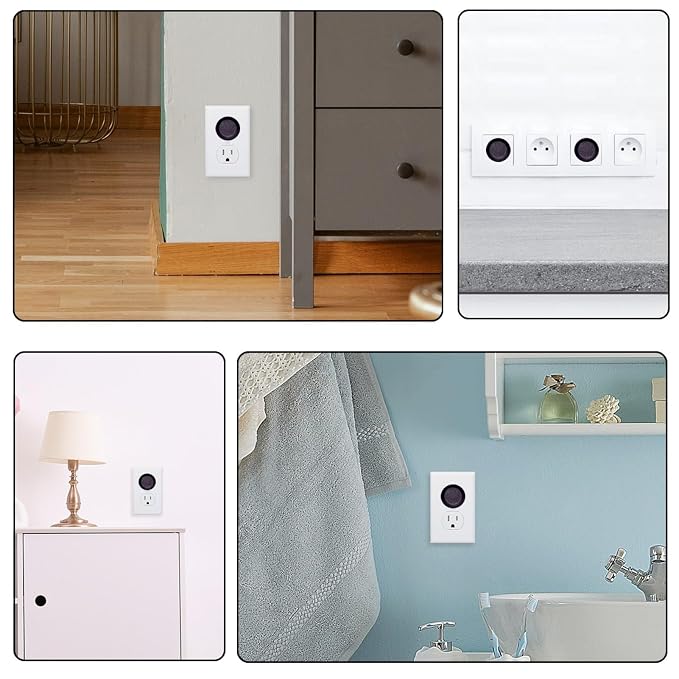 Pure Black Color Outlet Covers for Electrical Power Baby Proofing Wall Socket Protector Child Proof Outlet Protector - Electrical Insulation