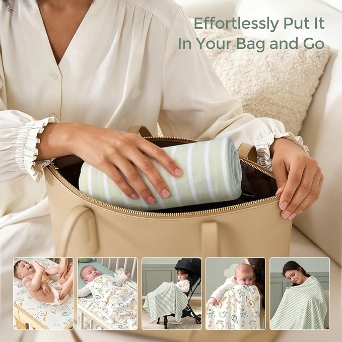 Momcozy Baby Towel with Hooded - Ultra Soft & Absorbent Large Bath Towel Set for Comfort & Gentle on Baby's Skin - Shower Gift & Bath Essential & Baby Registry Search for Newborn,Infant,Toddler,Kids