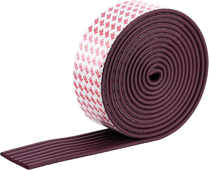 Corner Protector for Baby, Widen Edge Protector with Adhesive Backing, Baby Proofing Edge Corner Protectors Self Adhesive Furniture Corner Guard Bumper for Table, Desk, Fireplace (Brown, 16.4ft)