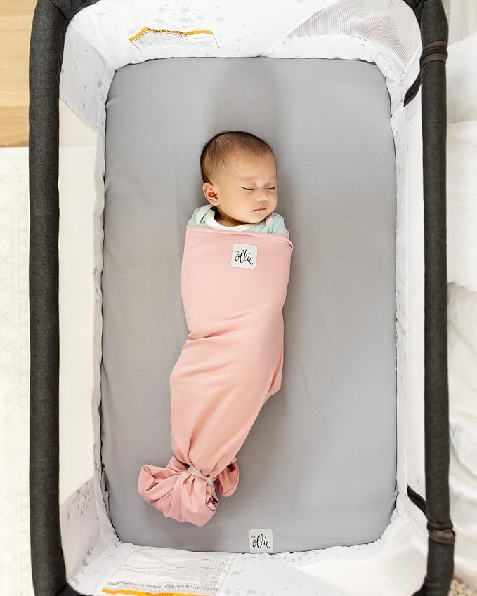 The Ollie Swaddle – Adjustable Baby Swaddle for Newborns | Pediatrician-Approved for Safe Sleep | Easy Closure | Arms-Out | Lightweight, Machine-Washable | Easy Diaper Access