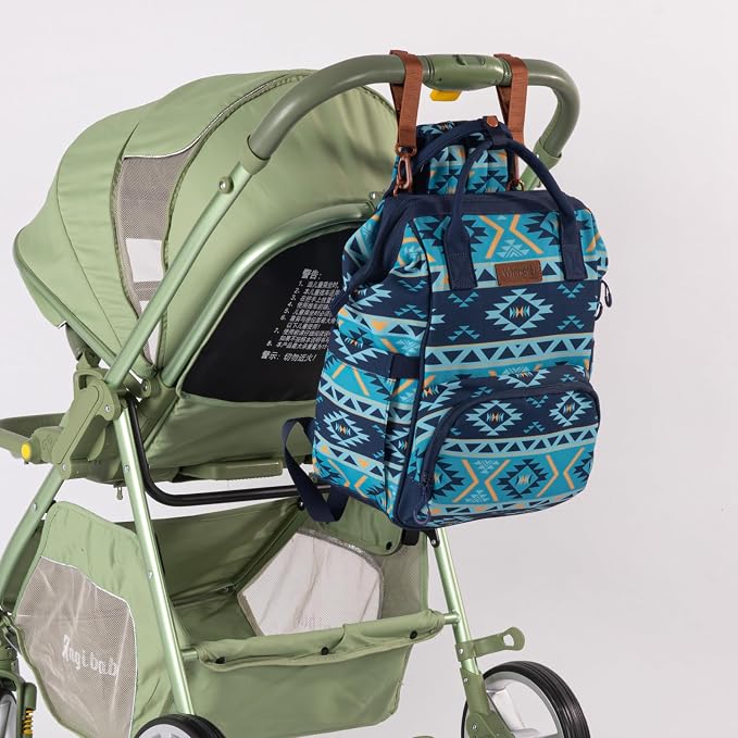 Montana West Wrangler Callie Diaper Bag Backpack with Stroller Straps Multifunction Baby Travel Bag WG2204-9110NY