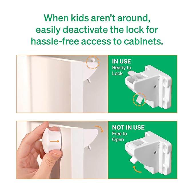 Easy Installation Magnetic Child Safety Cabinet Locks by LoveNoobs?? 20 Locks + 4 Keys, Keep Your Little Ones Safe with Easy-to-Install, Secure Baby Proofing for Cabinets and Drawers