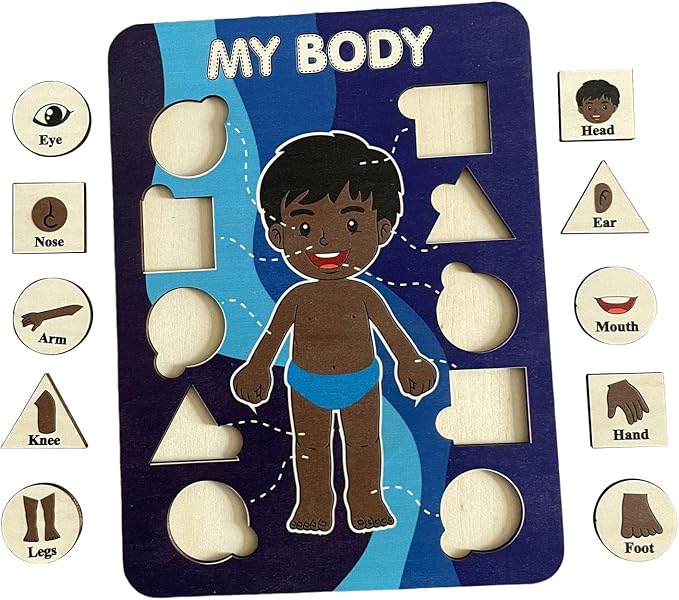Human Puzzle for Children - Engaging Learning Tool for Ages 2-4, Style B